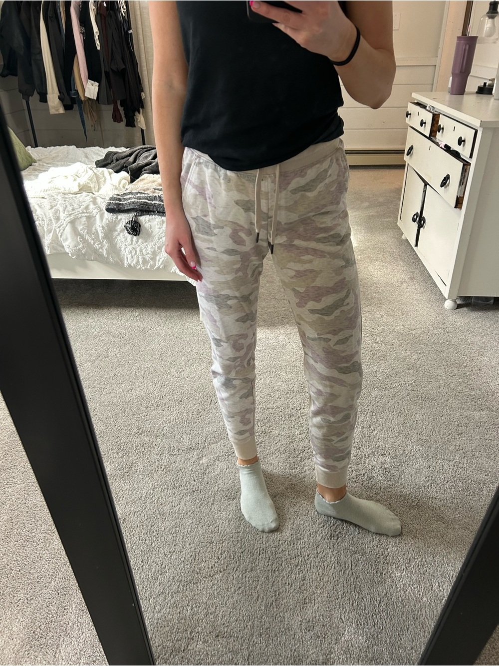 Old Navy Beige Camouflage Joggers